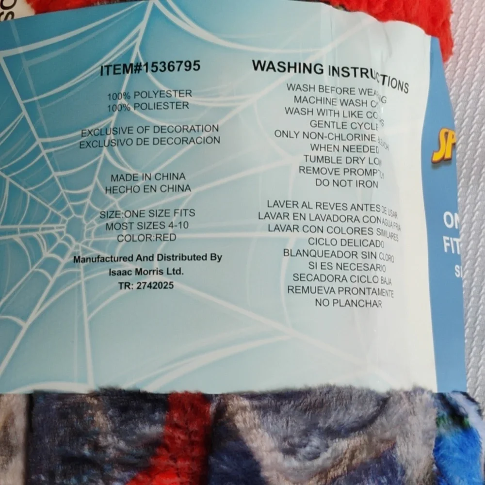 Marvel Spider-Man WAYY BIG HOODIE Over-Sized Plush Lined Kids Hoodie - OS 4-10 - Picture 6 of 8